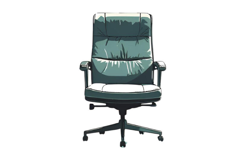 Executive Chair in Foggy Alpine Valley